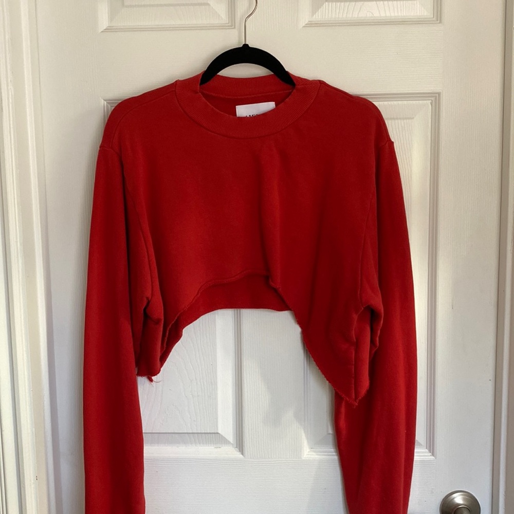 Aiello By Frankie’s Bikinis Cropped Sweatshirt View 2